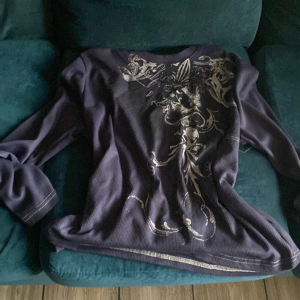 blue long sleeve